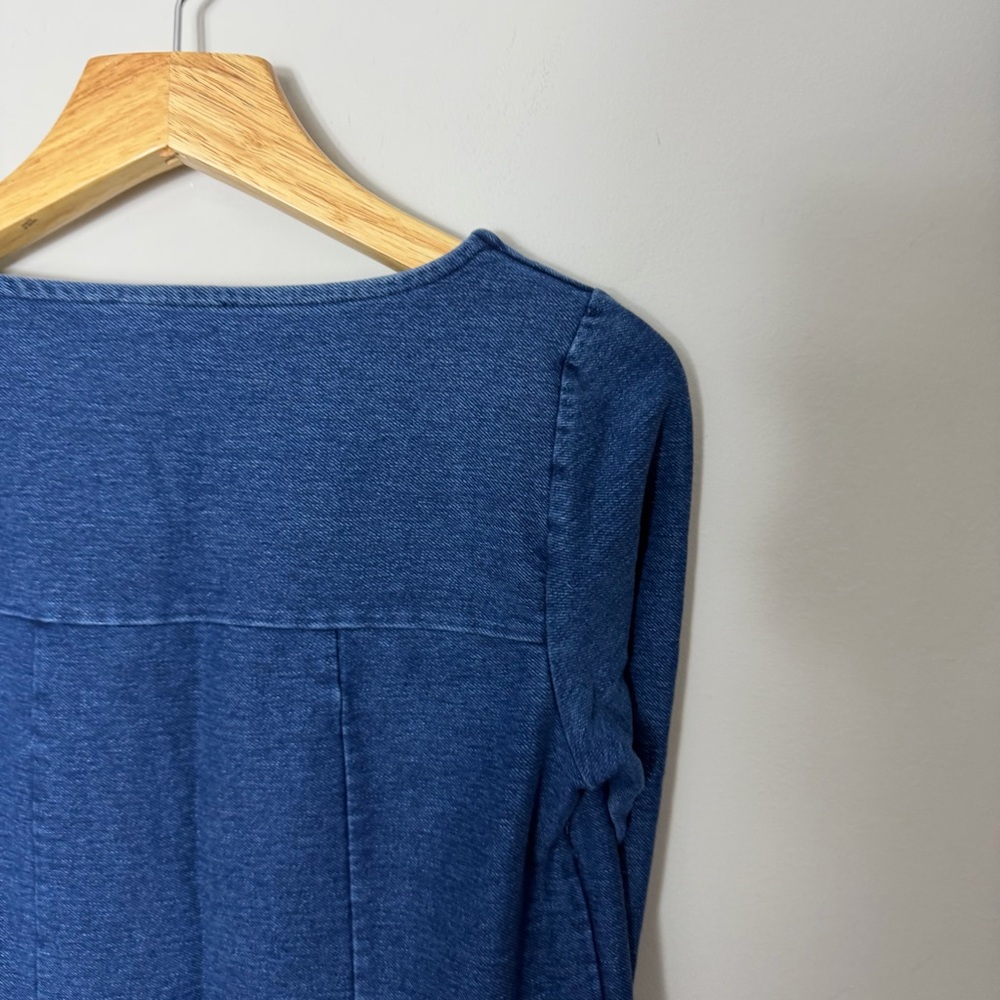Boden Stretch Denim Jean Dress Womens Size 8 - Picture 8 of 9